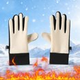 thumbnail image 2 of Wxirdiow Kids Winter Gloves Boys Kids Winter Warm Sports Gloves - Cold Weather Water-Resistant Children Mittens Boys Girls Beige Size,3-5 Years, 2 of 9