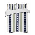 thumbnail image 2 of Coastal Turtle Full Size Down Alternative Comforter, Lightweight Comforter Quilt Bedding Set with Pillow Shams Sage Green Stripe Navy White Ocean All Seasons Bed Comforter Duvet Insert 78"x90", 2 of 7