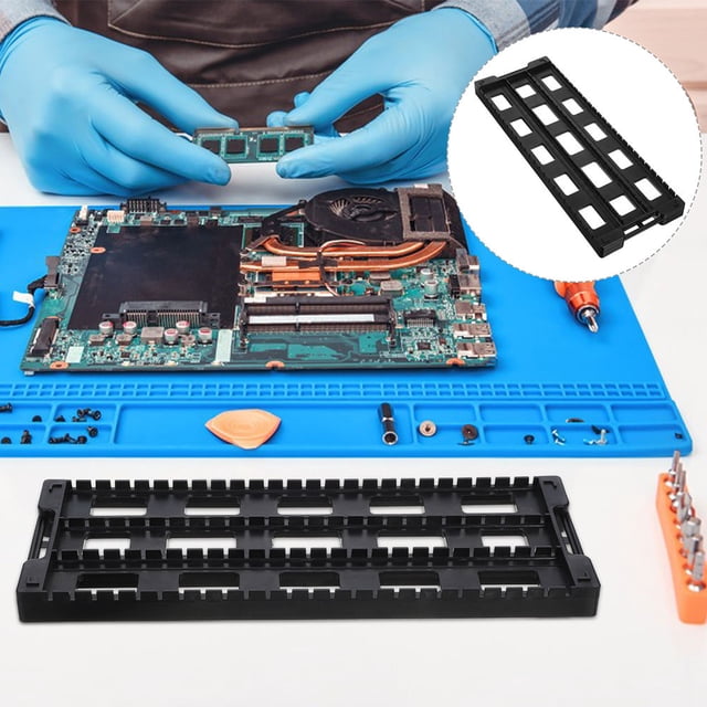 DEEPCRAFF 3Ud Portaplacas Pcb Antiestático Negro En ABS Para Protección Y Orden De