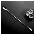 thumbnail image 2 of 12 Inches Stainless Steel Mixing Spoon, Spiral Pattern Bar Cocktail Shaker Spoon, 2 of 3