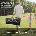 thumbnail image 4 of Outsunny Reversible Outdoor RV Rug, 9' x 18', Lantern, Black & Grey, 4 of 10