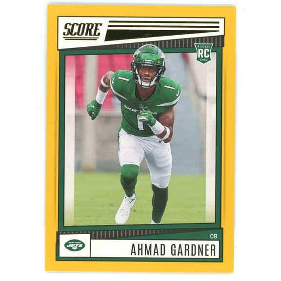 NFL 2022 Panini Score Football Gold Parallel Ahmad Sauce Gardner #325 (Rookie)