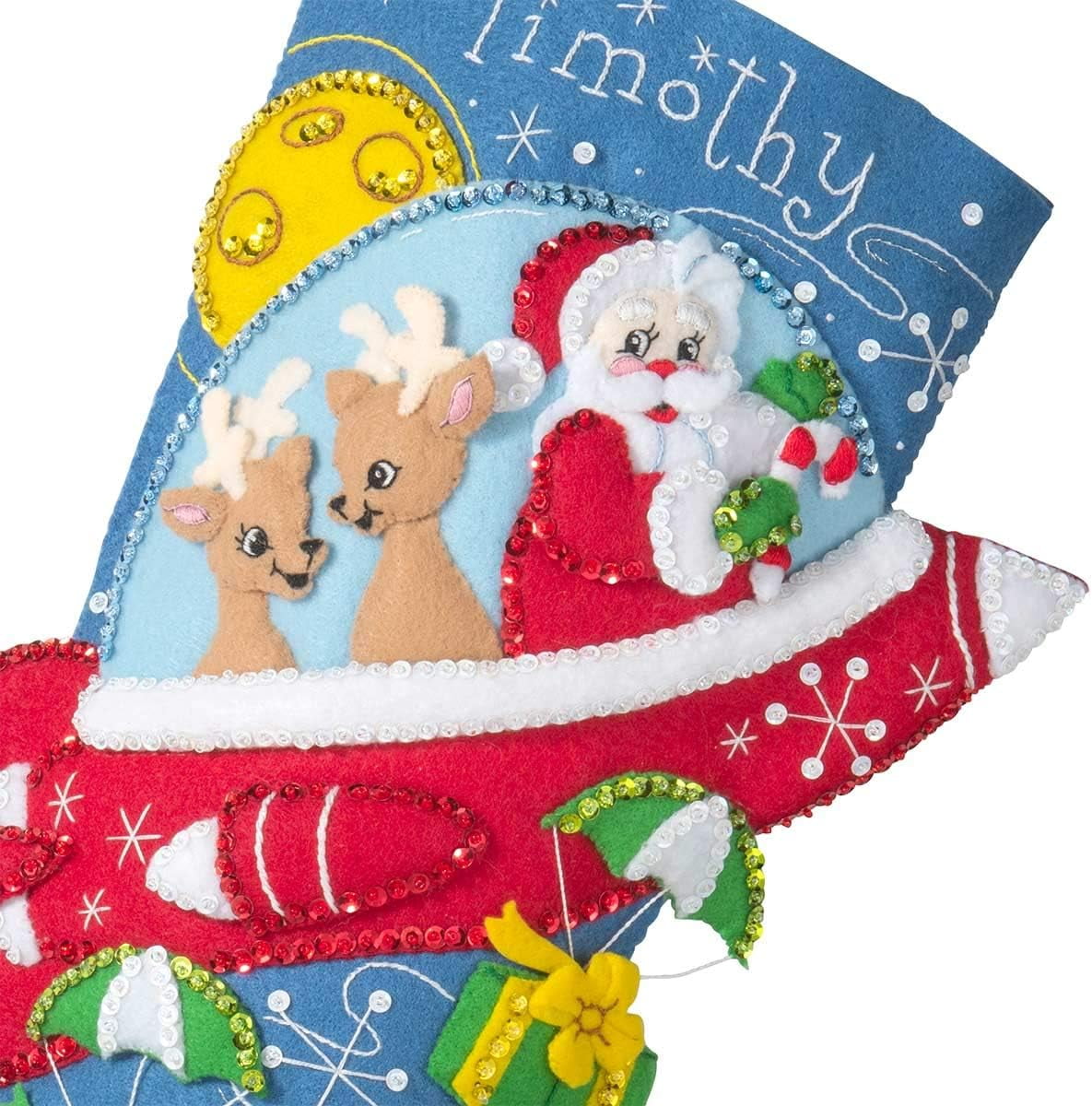 Shop Plaid Bucilla ® Seasonal - Felt - Stocking Kits - A Christmas Skate -  86979E - 86979E