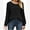 #3 Black, variant on Women Tops Casual Fall Long Poet Sleeve Blouses Round Neck Fashion Chic T-Shirts Comfy Dressy Black Tee Size XL
