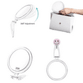 thumbnail image 4 of B Beauty Planet 4 Inch 20X Magnifying Mirror, Two Sided Mirror, 20X/1X Magnification, Folding Makeup Mirror With Handheld/Stand, 4 of 6