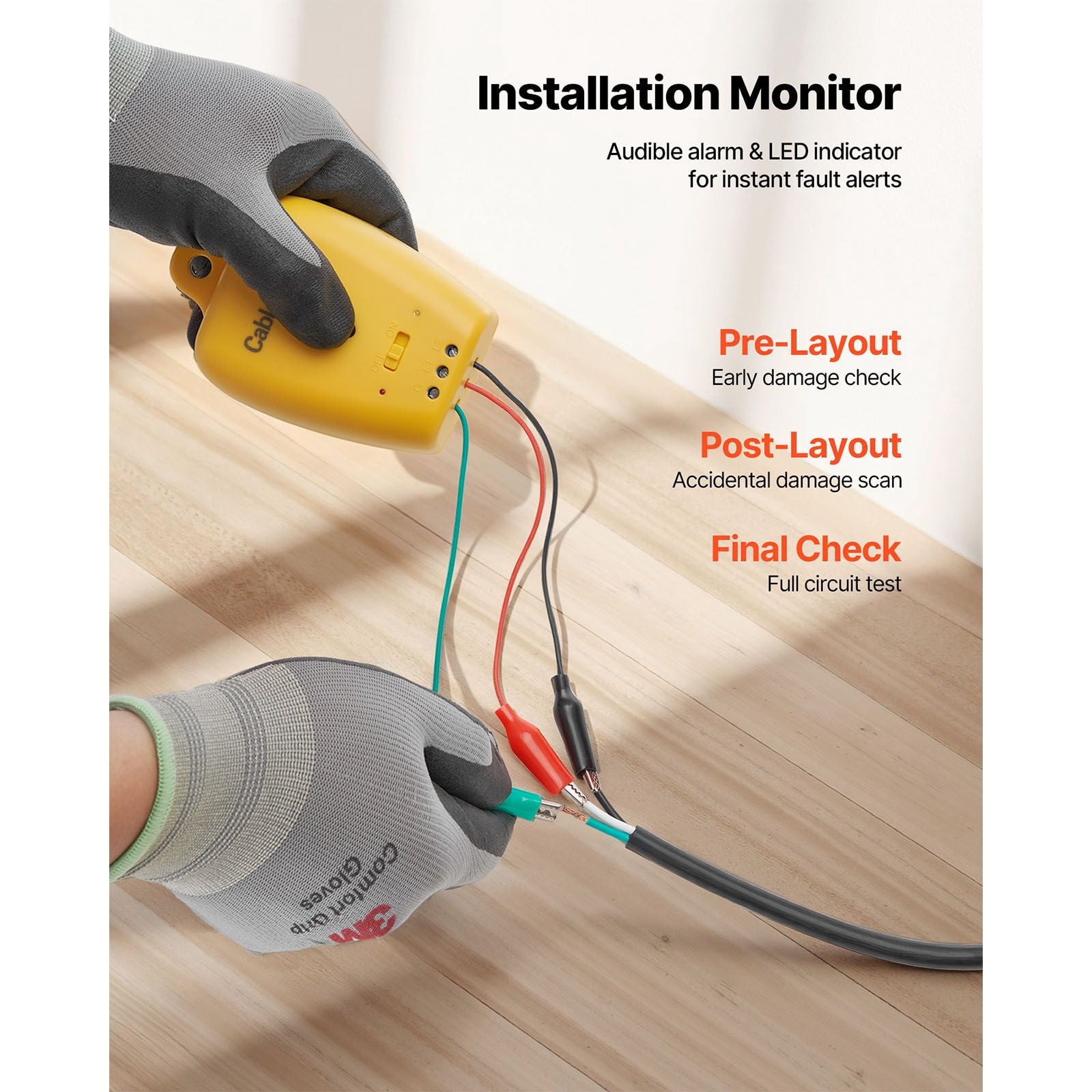 Underfloor Heating Mat System 15 sqft 120V with Smart Thermostat GFCI for Tile Laminate Floor