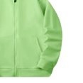 thumbnail image 5 of Lovskoo 2024 4-12Years Kids Boys Girls Toddlers Hoodie Outwear Long Sleeve Sweatshirt Zipper Pullover Casual Pocket Top Teen Girl Clothes Coat Mint Green, 5 of 5