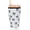 Black Bow, variant on Reusable Insulated Sleeve for Iced Coffee Cup, Coffee Neoprene Sleeve for Cold & Hot Drinks, Beverage Holder for Iced Coffee (Floral Checkers, Large: 32oz)