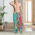 thumbnail image 6 of Lsque Cartoon Map Of Europe Print Men's Pajama Pants, Lounge Pant - Comfortable Home Wear,Elastic Waistband, Stylish Design-Large, 6 of 9