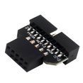 thumbnail image 2 of Peggybuy 9 Pin Adapter Plug Port Converter Motherboard Chassis Accessories (PH23A), 2 of 6