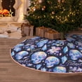 thumbnail image 5 of Sikiie crystal cool Skull flower Nativity Christmas Tree Skirt, Jesus Christian Winter Holiday Tree Mat Decoration(30-48IN)48", 5 of 6