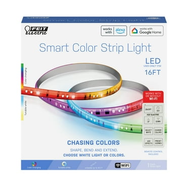 Feit Electric 16ft. LED Indoor/Outdoor Smart Color Chasing Strip Light