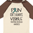 thumbnail image 4 of Inktastic Trigeminal Neuralgia Awareness Pain Isn't Always Visible Boys or Girls Long Sleeve Baby Bodysuit, 4 of 5