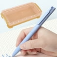thumbnail image 4 of Dadiaei Transparent Frosted Stationery Box Storage Pencil Case Double-layer Pencil Case Multifunctional Stationery Plastic Pencil Case(8.66x3.94In), 4 of 8