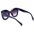 thumbnail image 3 of FEISEDY Retro Oversized Square Horn Sunglasses Semi Cat Eye Butterfly Glass Big Thick Bold Frame B2572, 3 of 14