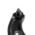 thumbnail image 3 of KarParts360 For Nissan Versa 2013 14 15 16 2017 Control Arm And Ball Joint Passenger Side | Front | Lower | Steel Material | Pinch Ball Joint Stud | Rubber Bushing | Black | Replacement For 545009KC0, 3 of 5