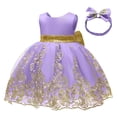 thumbnail image 2 of Vestido CMMCHAAH para niñas pequeñas, color morado, de 2 a 3 años, 2 of 5