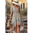 thumbnail image 4 of Bohemian High-Low Open Back Dress, 4 of 6