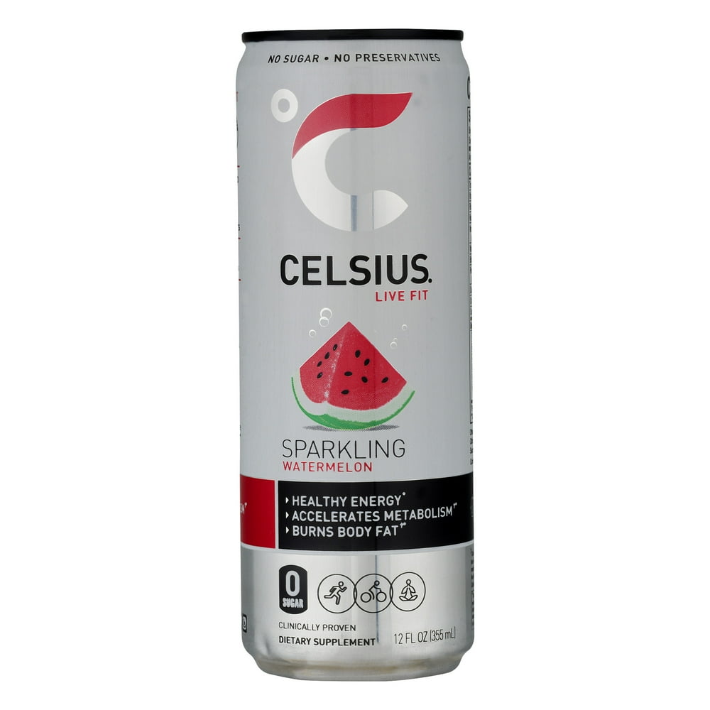 Celsius Celsius Sparkling Watermelon, 12 oz