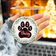 thumbnail image 2 of Customized Dog Ornament 2025, Paw Print Dog Ornament Gift for Men Women, Custom Dog Christmas Tree Ornament, Personalized Dog Pet Ornament with Name & Year, Dog Xmas Ceramic Ornament Present rDrcQa, 2 of 6
