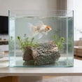 thumbnail image 4 of Adorno de acuario de raíz de madera flotante de resina natural: no tóxico, base pesada y estable, lugar de descanso y escondite para peces, decoración zen de escritorio, 4 of 4
