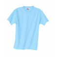 thumbnail image 2 of Hanes Boy`s 5.2 oz COMFORTSOFT HEAVYWEIGHT T-Shirt, XL, Light Blue, 2 of 4