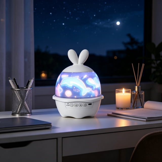 Outdor Rotating Star Projector Night Light Adjustable Focus Galaxy Projector Lamp With Timer Setting LED Sky Projection Light For Bedroom Kids Room Home And Relaxation