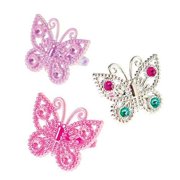 12 Ct Small Assorted Style Butterfly Rings