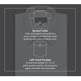 thumbnail image 4 of Allsense Men’s Regular-Fit Short-Sleeve Dress Shirt, Yellow, Large, 4 of 4