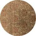 thumbnail image 1 of Ahgly Company Indoor Round Oriental Brown Industrial Area Rugs, 6' Round, 1 of 4