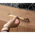 thumbnail image 5 of Goo-Ki 6 Pack 5"(128mm) Hole Center Cabinet Pulls Champagne Bronze Zinc Alloy Kitchen Drawer Pulls Handles for Cupboard Wardrobes, 5 of 7