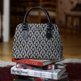thumbnail image 6 of Signare Tapestry Black And White Luxor Convertible Top Handle Bag, 6 of 11