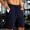 Navy, variant on Men's Quick Dry 9 Inch Workout Shorts, Elastic Waist Drawstring Gym Shorts with Zipper Cargo Pocket, Lightweight Breathable Athletic Shorts for Running & Training White