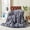 Tie-dye Grey, variant on Faux Fur Throw Blanket Tie Dye Colorful Rainbow Blanket for Couch Plush Fluffy Faux Rabbit Fur Decoration Blanket for Sofa Chair Bed (Rainbow, 51''x63'')