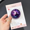 thumbnail image 3 of Purple Moon Wolf MagSafe Phone Grip – Mystic Wolf Howling at Moon Illustration, Gothic Aesthetic Phone Holder, Magnetic Grip for Wolf Lovers, 3 of 4