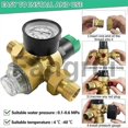 thumbnail image 4 of For Water Pressure Regulator 12 Inch Water Pressure Regulator With Water Pressure Gauge And Mesh Fil, 4 of 5