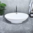 thumbnail image 6 of Elbow 67" x 32" Acrylic Flatbottom Soaking Bathtub in White with Drain/Overflow, 6 of 13