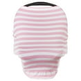 thumbnail image 6 of Amerteer Infant Nursing Cover for Car Seat, Multi Use, Pink and White Stripes, 6 of 7