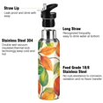 thumbnail image 3 of Yayeee 20oz Insulated Water Bottle Double Wall Stainless Steel with Flip Straw Lid, Beige Leaves, 3 of 7