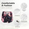 thumbnail image 4 of Susaid Cute Kittens Group Portrait Print Women's High Waisted Running Shorts Quick Dry Athletic Gym Track Workout Shorts Zip Pocket-Large, 4 of 7