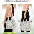 thumbnail image 4 of FORMRS Womens Corduroy Tote Bag Crossbody Shoulder Handbag with Pocket, Green Geometric Pattern, 4 of 7