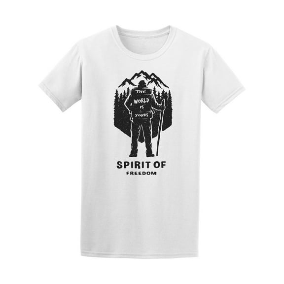 The World Is Yours Freedom Tee Men's -Image by Shutterstock