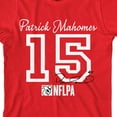 thumbnail image 2 of NFLPA Patrick Mahomes 15 Youth Red Crew Neck Short Sleeve T-shirt-Large, 2 of 4