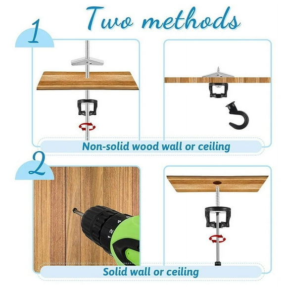 Ceiling Hook Lighting Hook Orchid Hook for Hanging Plants Swivel Hook for Ceiling InstalWV752