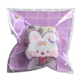 thumbnail image 3 of Bolsa de embalaje transparente con forma de copo de nieve crujiente, bonita bolsa autoadhesiva con forma de rollo de dibujos animados para galletas y caramelos, 3 of 4