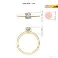 thumbnail image 5 of ANGARA Natural 1 Ct. Diamond Solitaire Engagement Ring in 14K Yellow Gold for Women (Ring Size: 11.5), 5 of 10