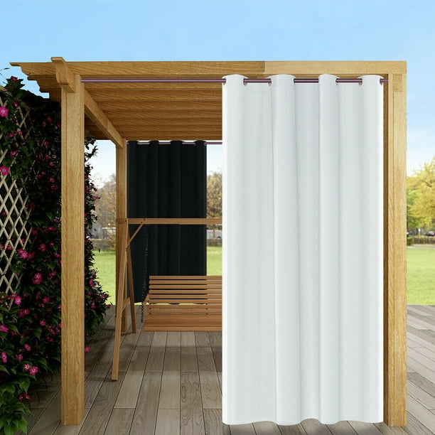 84"120" Waterproof AntiUV Outdoor Curtains Thermal Insulated Grommet