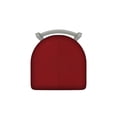 thumbnail image 2 of 411 Jackie 18" Low Back Swivel Vanity Stool with Anodized Nickel Finish and Graph Ruby Seat, 2 of 3