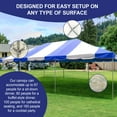 thumbnail image 3 of Party Tents Direct West Coast Frame Canopy Tent, Heavy Duty Steel, 20'x40' Blue, 3 of 8
