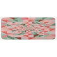 thumbnail image 1 of Retro Kitchen Mat, Unusual Art Composition of Geometrical Shapes Triangles Pastel Color Pattern, Plush Decorative Kitchen Mat with Non Slip Backing, 47" X 19", Green Pink Coral, by Ambesonne, 1 of 1